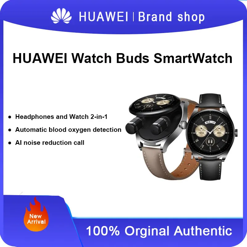 Huawei WATCH Buds Earphone SmartWatch 2 in 1 SMS Call Card Payment Men Women Sports Bracelet health Monitoring