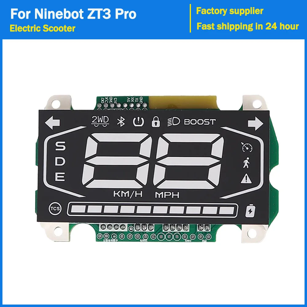 

Приборная панель электрического скутера для Segway Ninebot ZT3 Pro Kickscooter, светодиодный дисплей, запасные части для инструментов, аксессуары