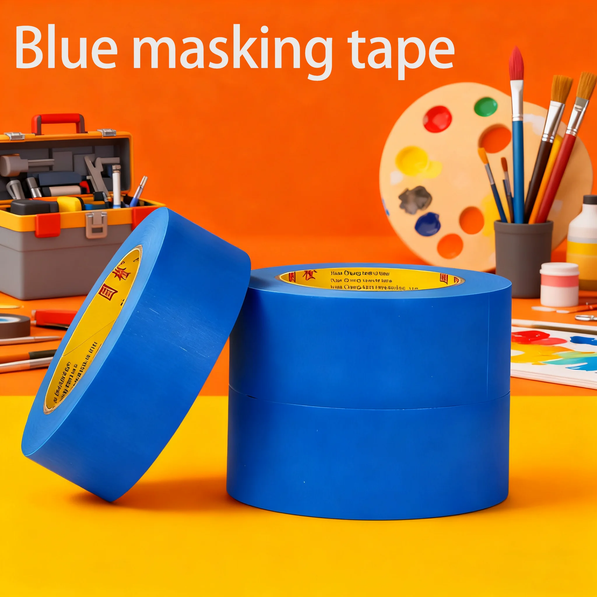 

Eco-friendly blue masking tape, residue-free spraying, special colored paint masking, wall joint finishing