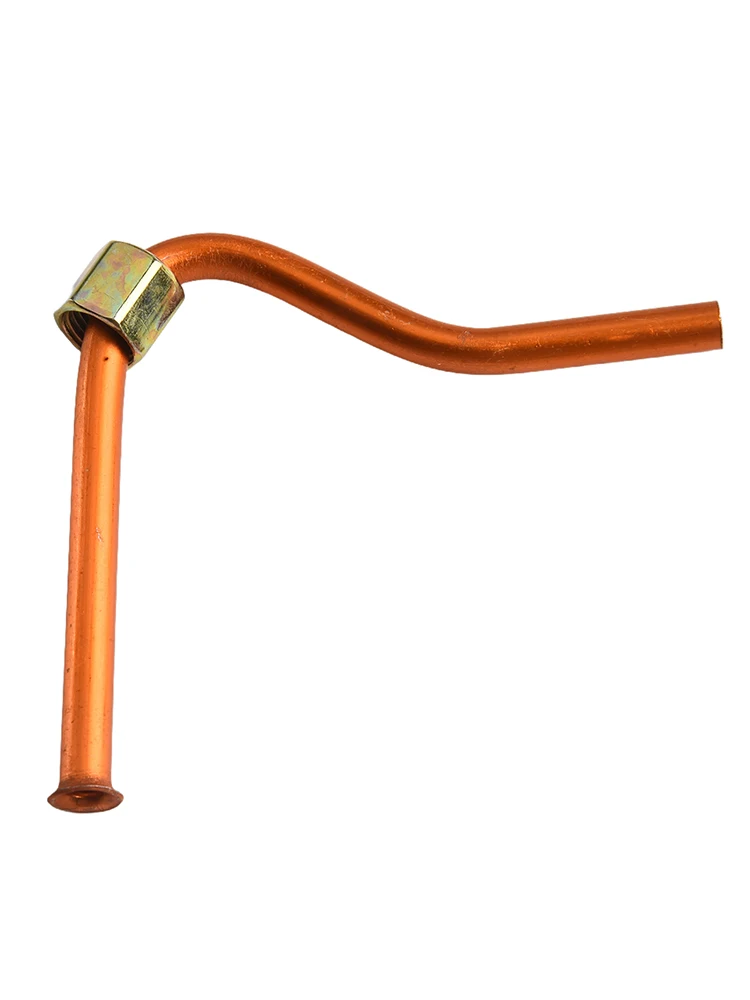 Small Aluminum Air Compressor Exhaust Tube Replacement 7 Shaped Design with Bell Mouth Ends for Household Compressor Use