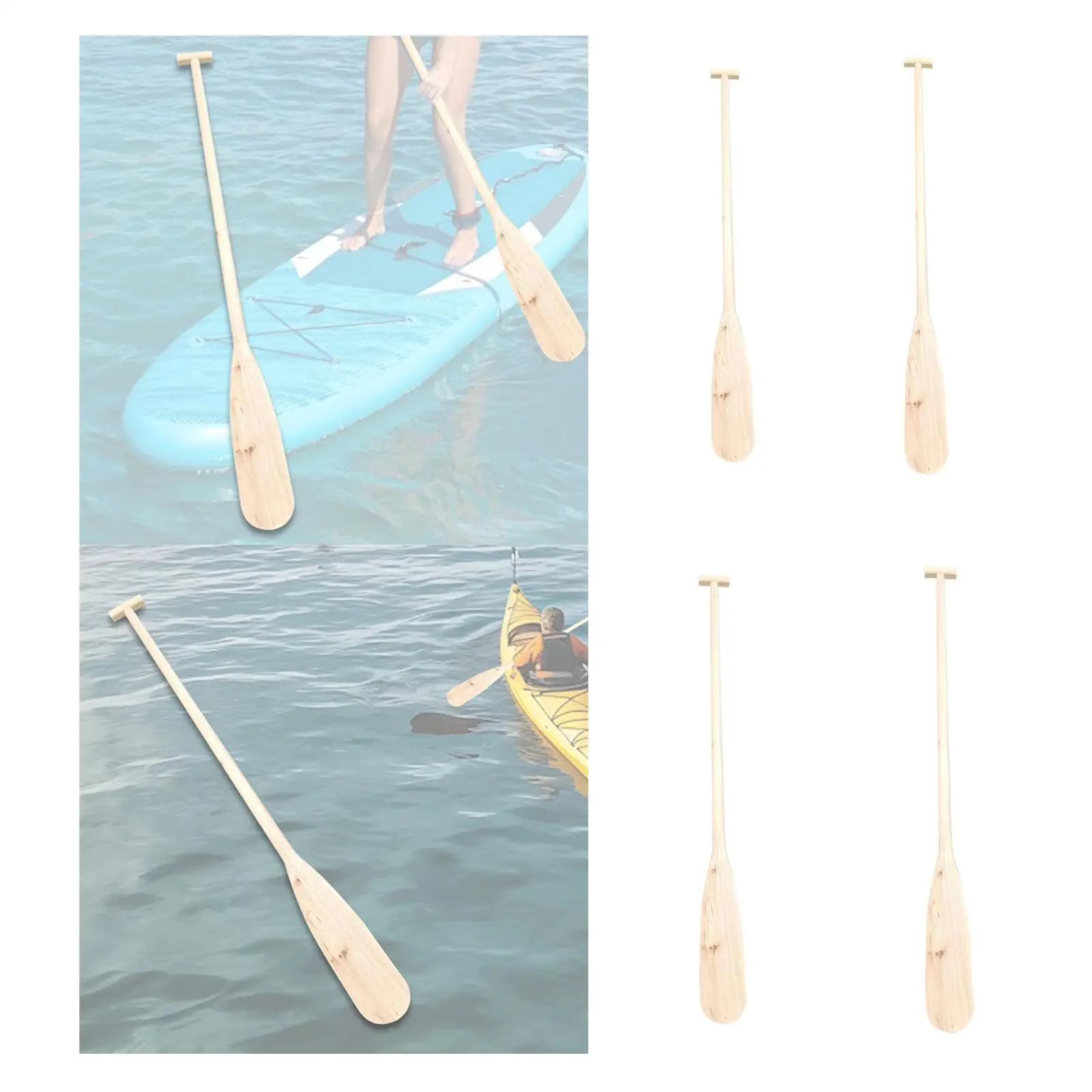 Wooden Canoe Paddle Craft Lightweight Sturdy Ornament Hand Crafted Handheld,Dragon Boat Paddle Wooden Oar