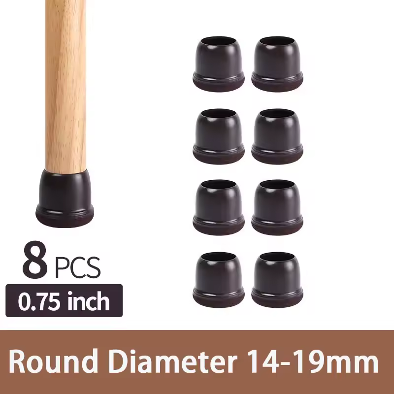 8PCS Upgraded Chair Leg Covers Silicone Anti-Slip Felt Furniture Feet Protectors from Scratches for Hardwood Floor Reduce Noise - Image 10