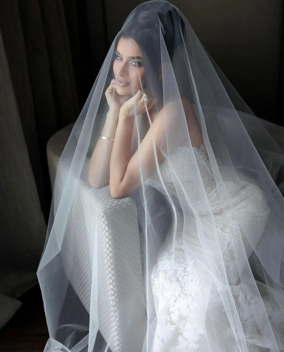 Simple Plain Bridal Veil Cathedral Wedding Accessory Soft Tulle velo de novia blanco wedding vail 2024