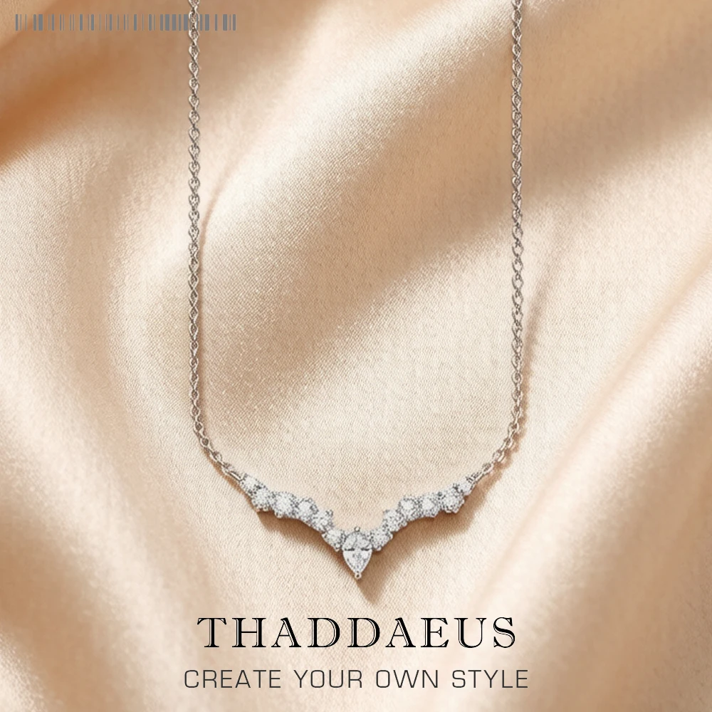 

Water Drop Necklace And Earrrings Ice Crystals Brand New Winter Fine Jewelry Set 925 Sterling Silver Romantic Gift For Women