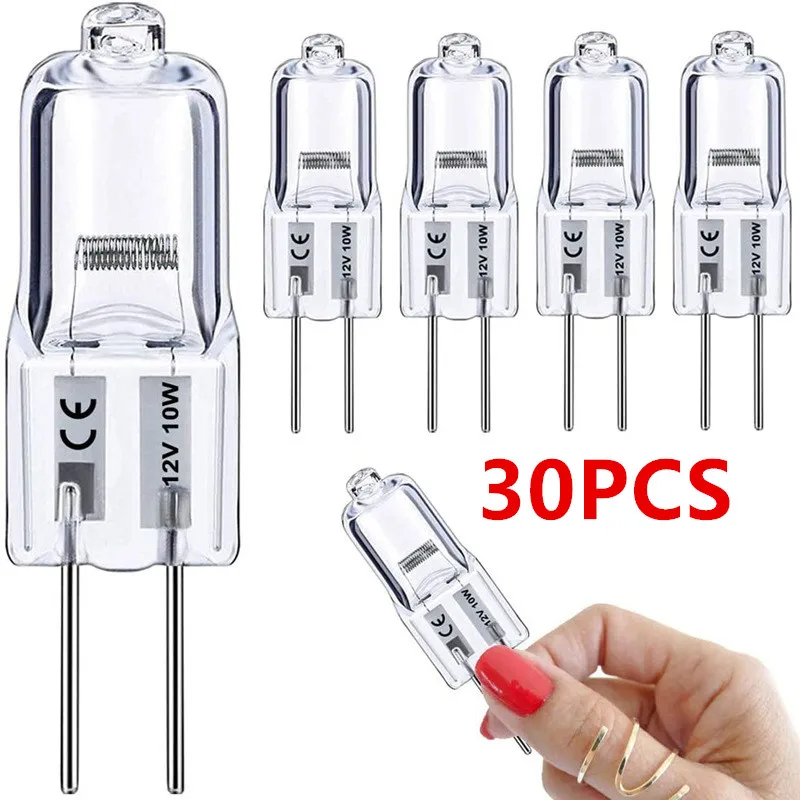 5/10/30PCS G4 LED Bulbs Eco-Friendly Halogen Bulbs for Kitchen Appliance Lighting Signal Lights Track Capsules with Pearl Crysta