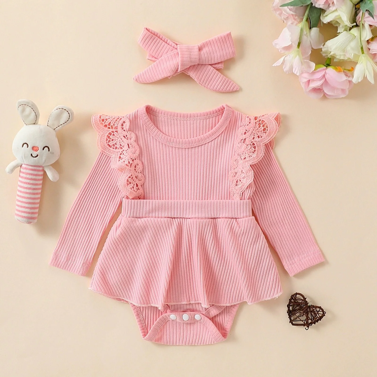 

Little Princess Birthday Party Dress Embroidery Flower Lace Tutu Romper Dress Infant Baby Clothes Outfits Headband for Summer