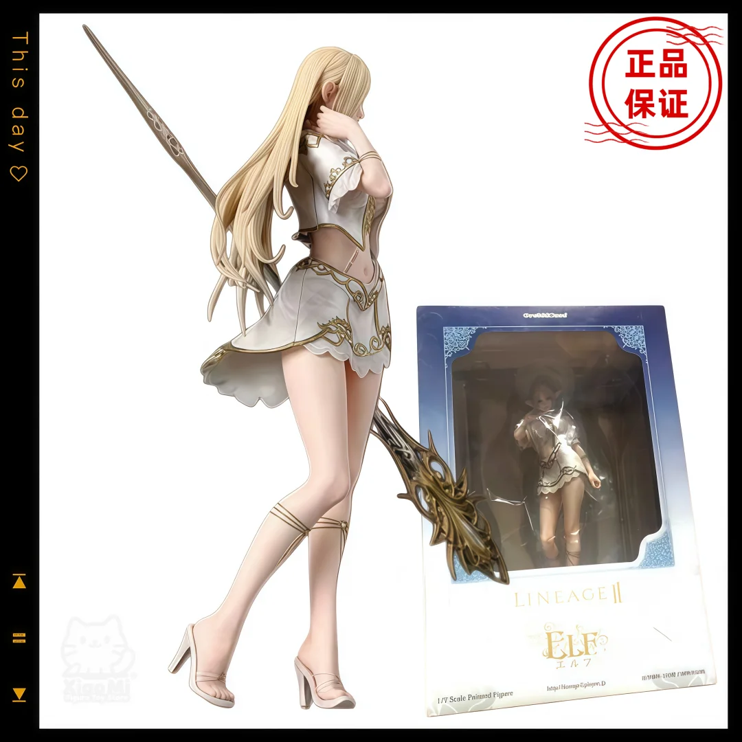 العلامة التجارية الجديدة Lineage 2 White Elf أنثى ماج أنيمي نموذج لجسم لعبة هدية للأطفال