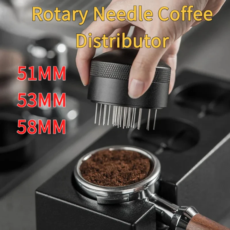 Premium Espresso Stirrer WDT, Espresso Distribution 51/53/58mm Portafilter Coffee Powder Stirring