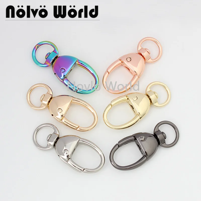 

20-100pcs 6 colors 46x12mm 1/2" hot selling bags purse hook,handbag strap chain new swivel clasps hardware