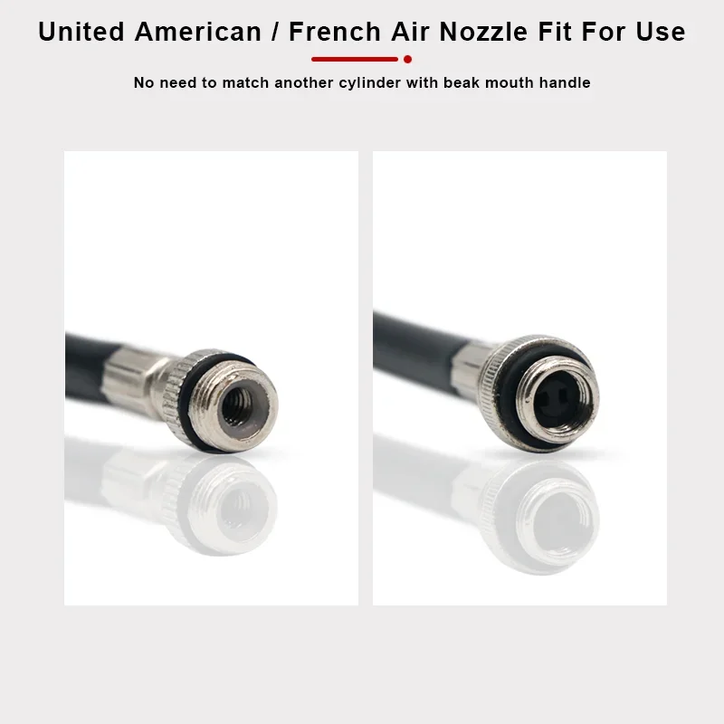 

Портативный велосипедный насос со шлангом, шариковая игла, горный дорожный велосипед, ручной воздушный насос, накачка шин, аксессуары для клапанов Schrader Presta