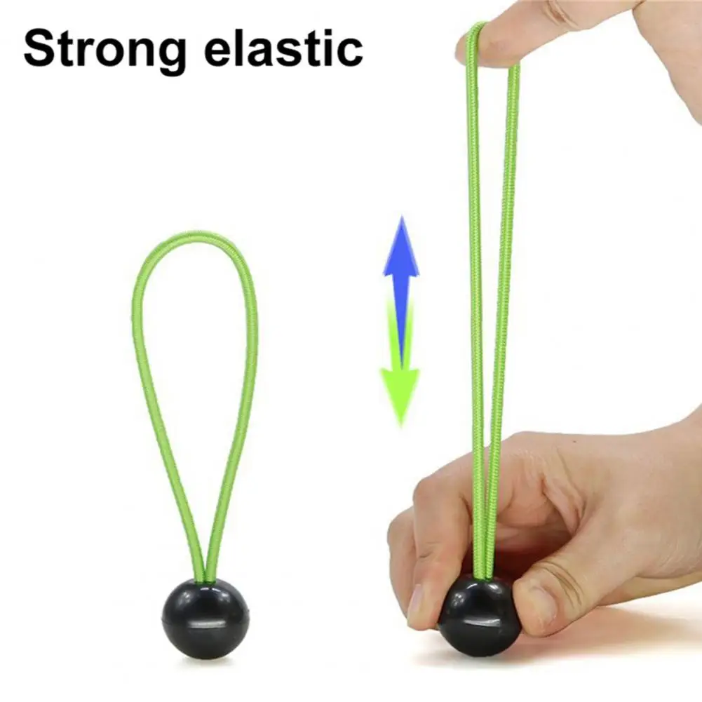 10Pcs Elastic Rope with Bouncy Ball Multipurpose Flexible Wide Application Storage Lanyard Household Supplies