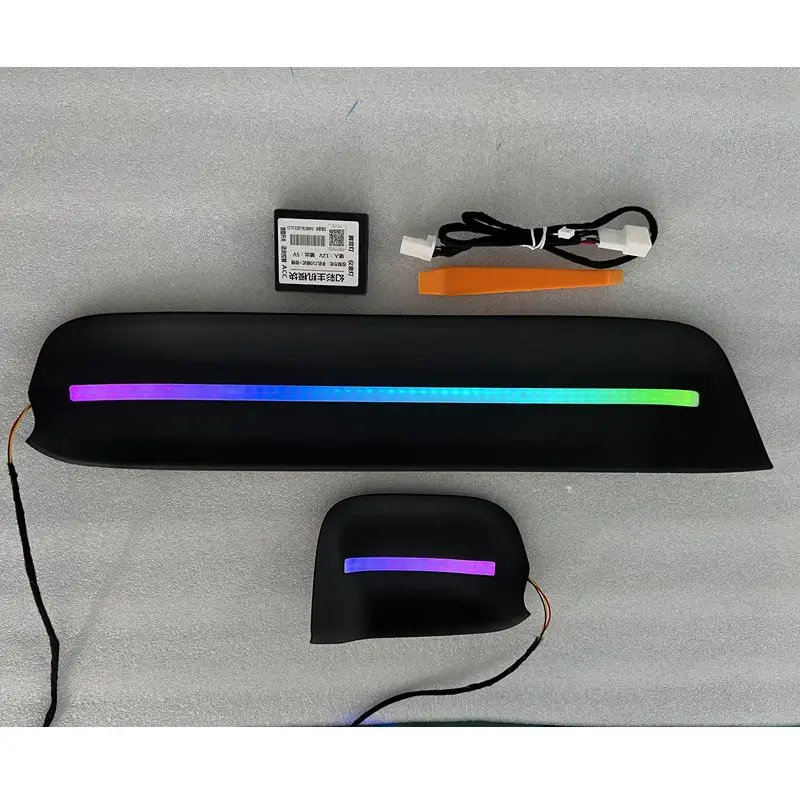 Car Instrument Dashboard Panel Trim Atmosphere Light Car Side Driver Decorative Lamp Strip For Toyota RAV4 xa50 2019-2025