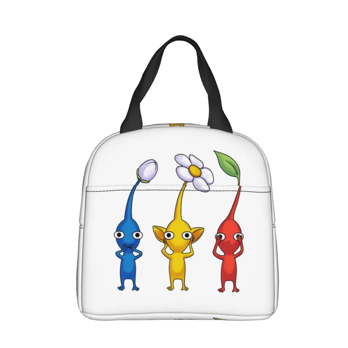 

Three Wise Pikmin Insulated Lunch Bags Cooler Bag Reusable Large Tote Lunch Box Food Storage Bags Work Outdoor