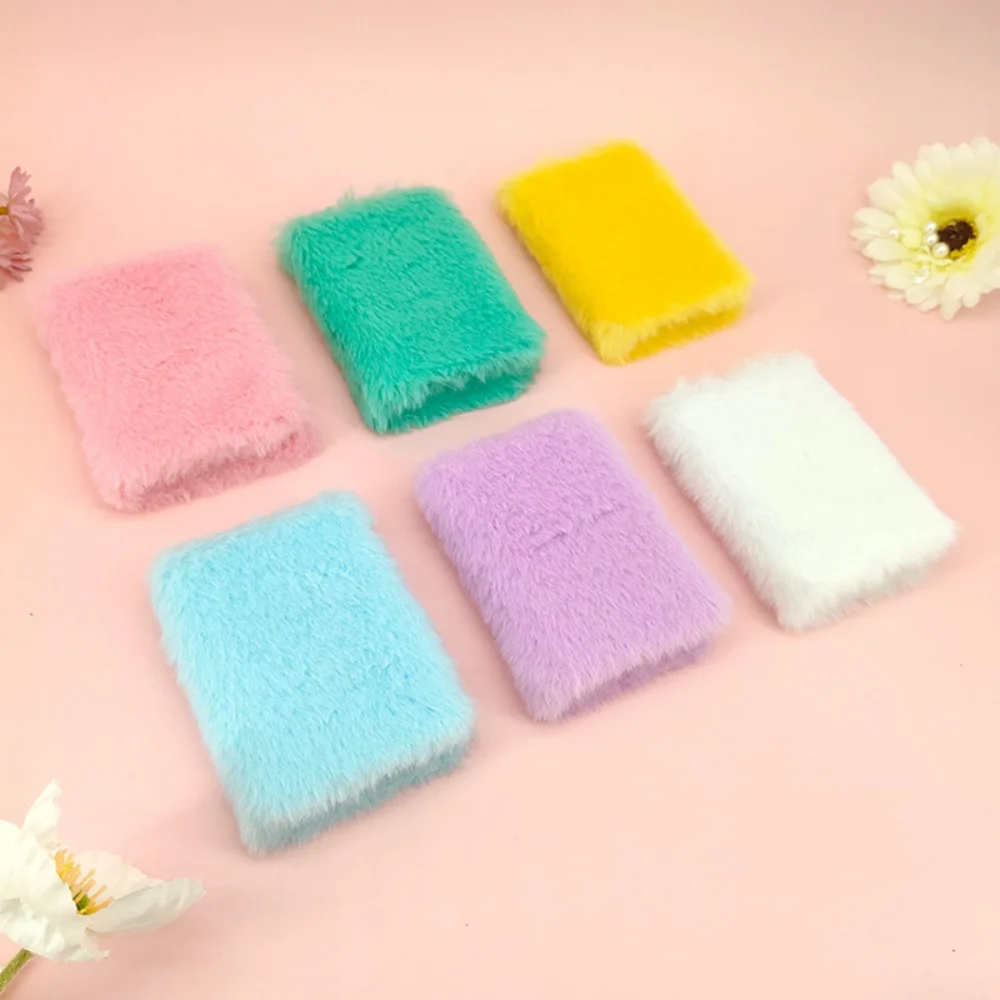 Mini Notepad Stylish Plush Mini Notebook Small Journal Book Keychain Diary For Stationery Enthusiast School Children