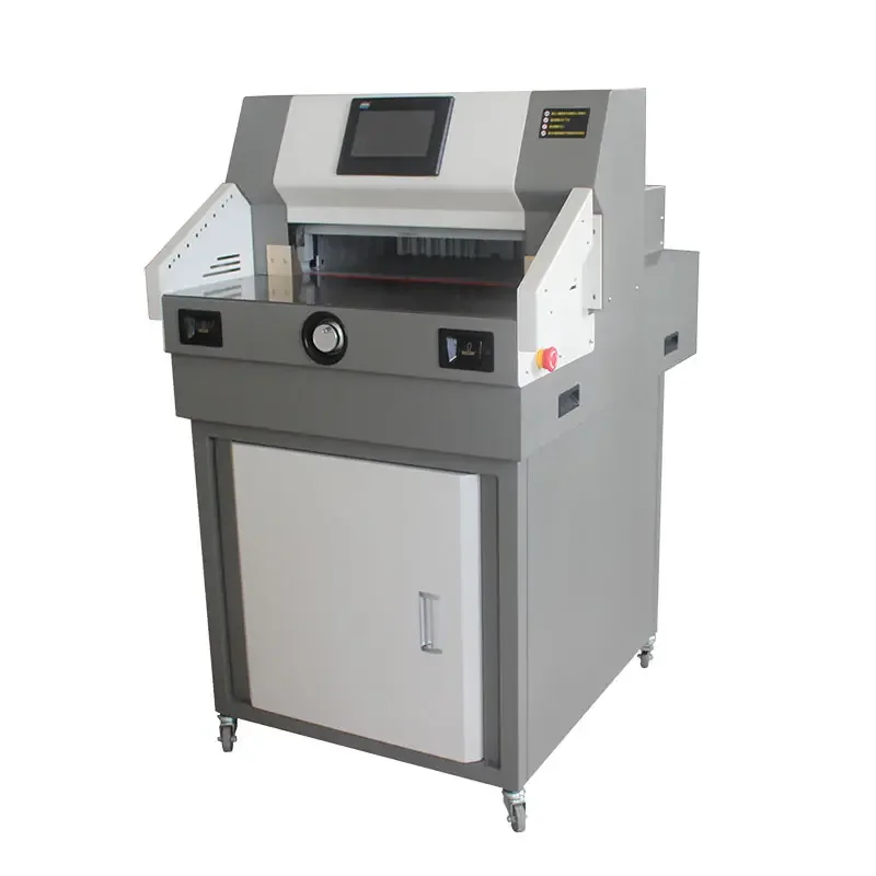 4606M Program Paper Cutter 460 Mm 7inch Touch Screen Paper Cutting Machine With Heavy Duty Cutter