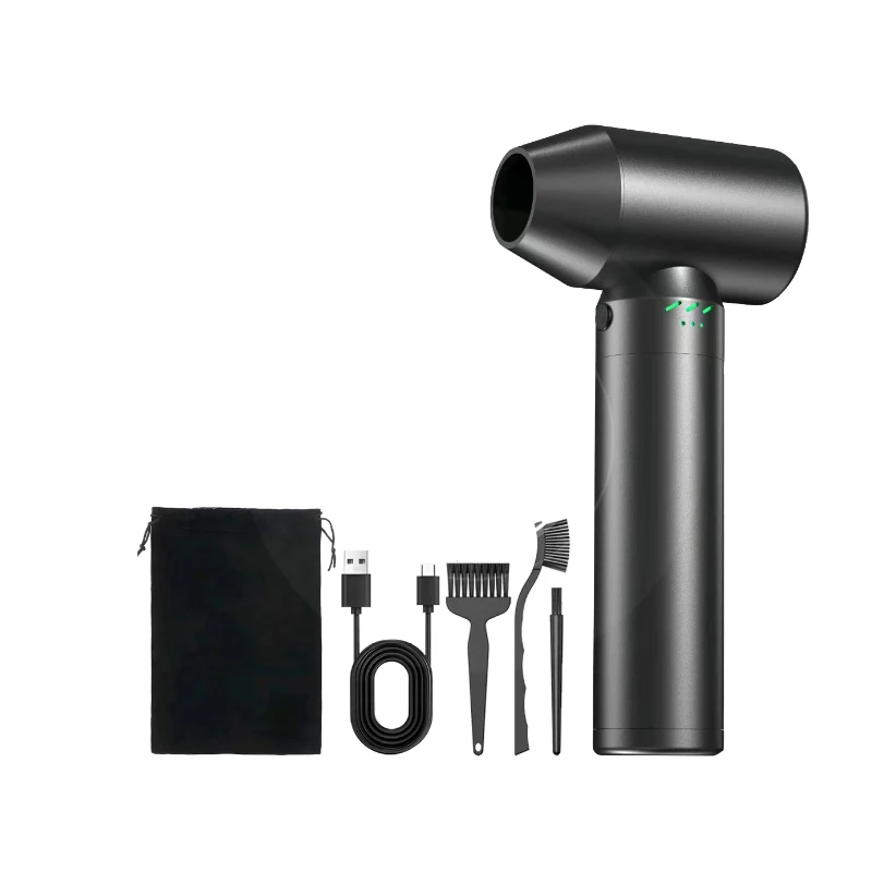 Electric Powerful Turbo Hammer Fan Big Jet Fan Wind Speed Up To 75m/s High Speed Portable Blower for Computer Keyboard Clean