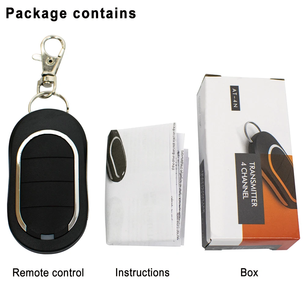 Alutech AT-4N Gate Remote Control 433.92MHz Alutech AT-4N Remote Control 4 Buttons For Garage Doors and barriers Automation