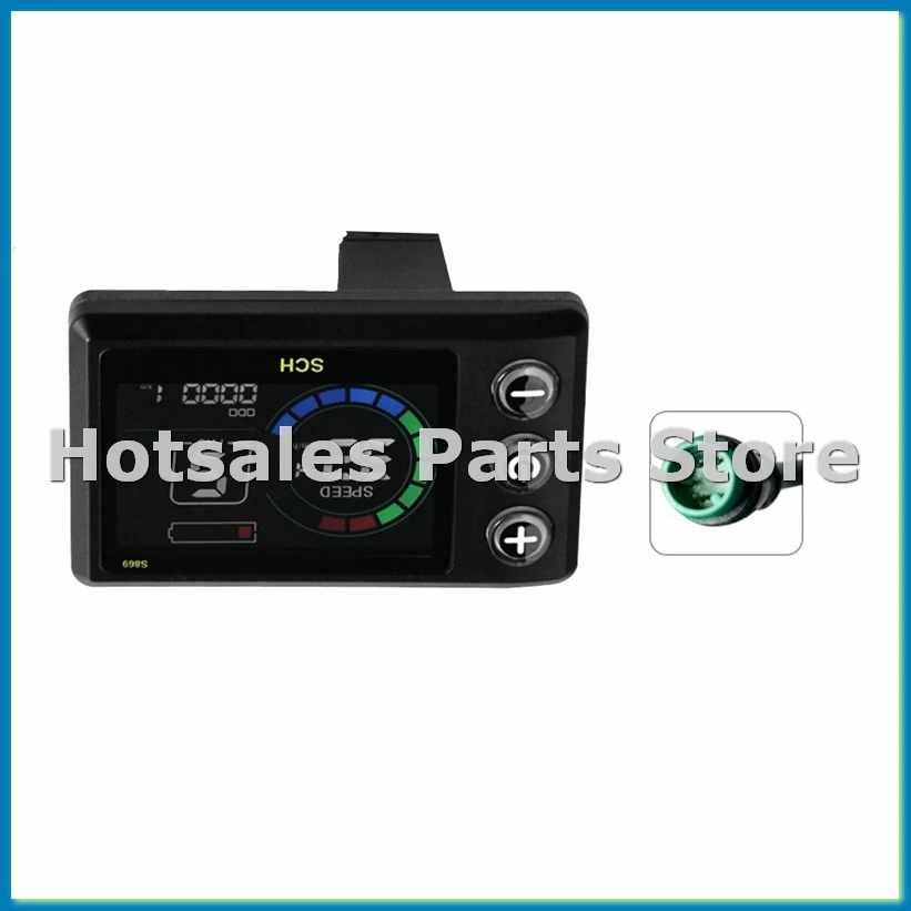 

Электрический ЖК-дисплей S869 для велосипеда, 24В-72В, цветной ЖК-измеритель для электросамоката, водонепроницаемый ЖК-дисплей для горного велосипеда, 5PIN-A33R