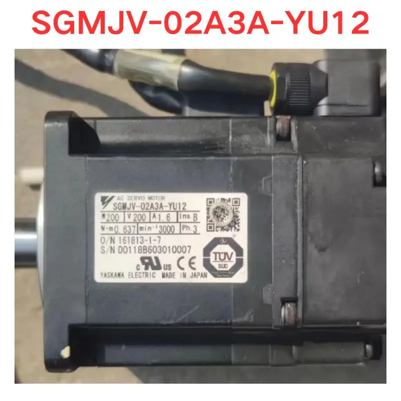 Used OEM disassembled parts SGMJV-02A3A-YU12 servo motor Functional test OK