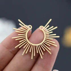 3PCS/Lot Stainless Steel Geometric Triangle Charm Pendant Necklace Interlaced Geometric Hollow Paper Airplane Charm