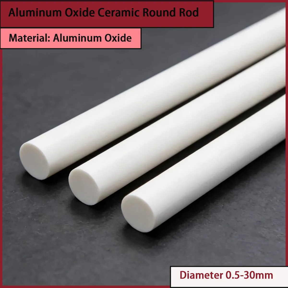Diameter 0.5-30mm Alumina Ceramic Round Rod Suitable for Various Harsh Working Conditions