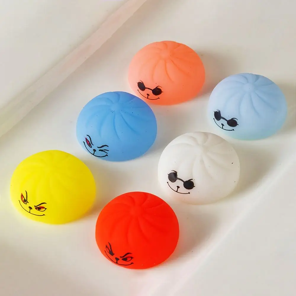 24pcs/set Soft Cute Mini Dumplings Squishy Halloween Food Shape Squishy Crystal Bun Christmas Pinch Fidget Sensory Party Favors