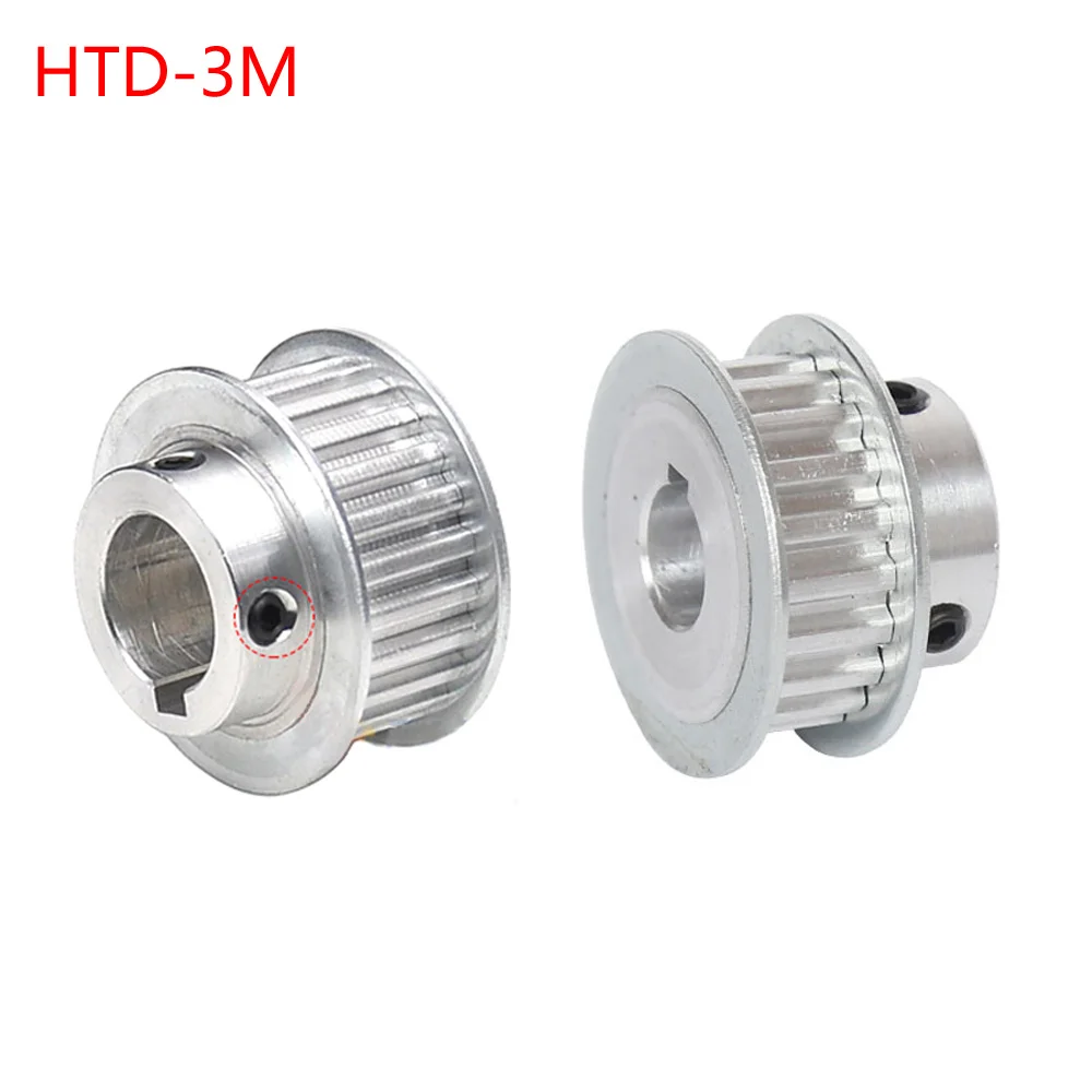 HTD-3M 48/50/52/54/56/58/60/65/70/72/74/75/80/90/100/120/140/150Teeth Timing Belt Pulley Pitch 3mm With Step/Keyway Width 11mm