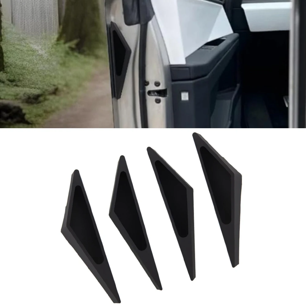 

For Tesla Cybertruck 2024 4Pcs Door Handles Fingerprint Resistant Silicone Door Closer Handle Protective Accessories