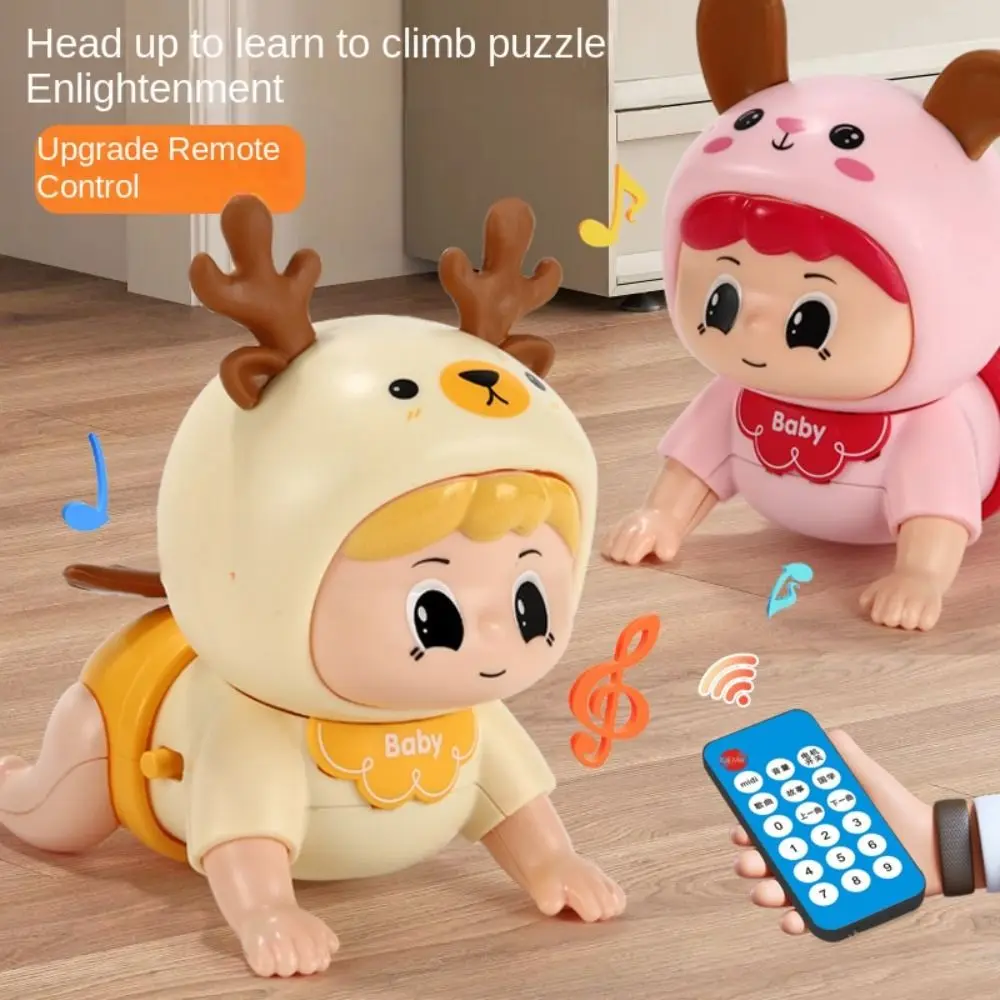 Electric Baby Crawling Guide Toys Learning To Climb Music Sounding Walking Baby Toy Early Education Sensory Crawling Baby Toys