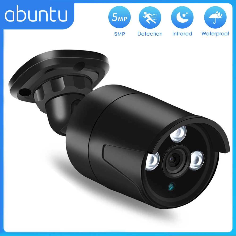 

ABUNTU H.265 5MP POE IP Camer 2MP 3MP Home Security Surveillance Camera IP67 Waterproof Outdoor Color Night Vision XMEYE ONVIF