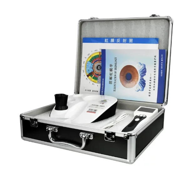 Iridoscopio Digital HD con Lupa para Observación de Iris y Esclera, Detector de Imágenes Oculares para la Evaluación de Condiciones de Salud Corporal