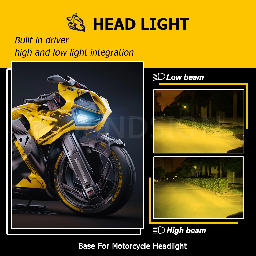P45T Faro LED LED 6V 12V 24V M - Motorcycle Led Headlight Bulb H4 recensione e prezzo