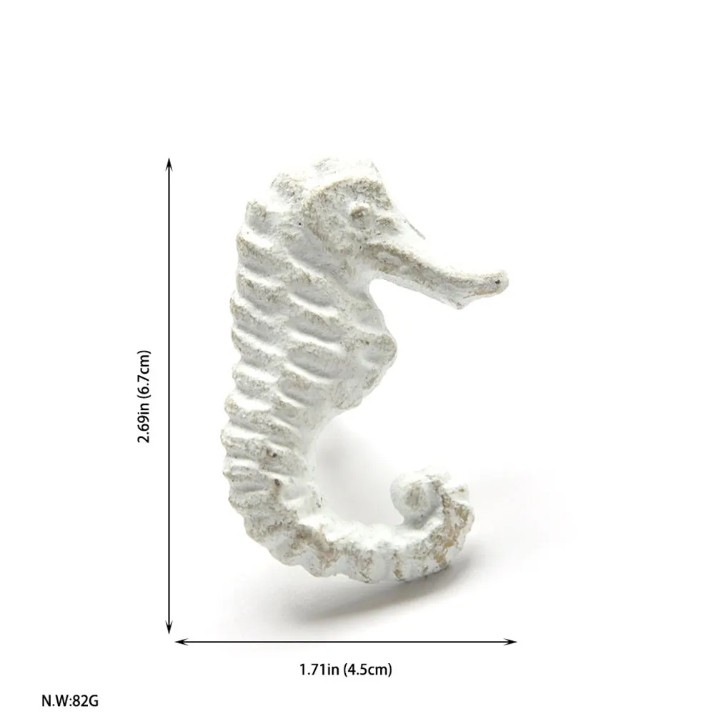 

4pcs Marine Animal Drawer Knobs Sea Theme Cabinet Pull Handles Iron Door Lick Cupboard Handles White s Room Decor