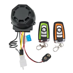 universal vibration alarm installation simple motorcycle alarm with dual flashing adjustment sensitivity for vehicle tracking
