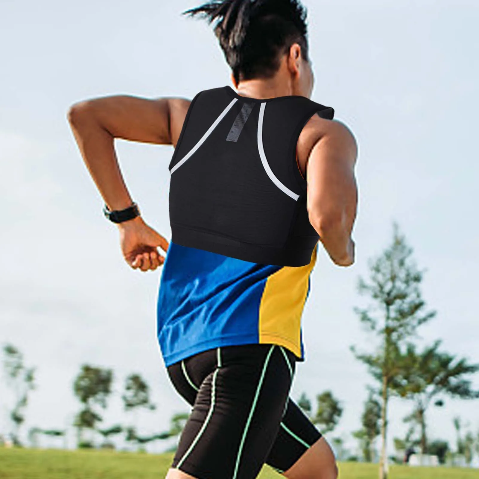 Mochila para correr a campo traviesa, bolsa para teléfono, multifuncional, ultraligera, botella de agua, bolso de hombro para deportes al aire libre, chaleco de Maratón