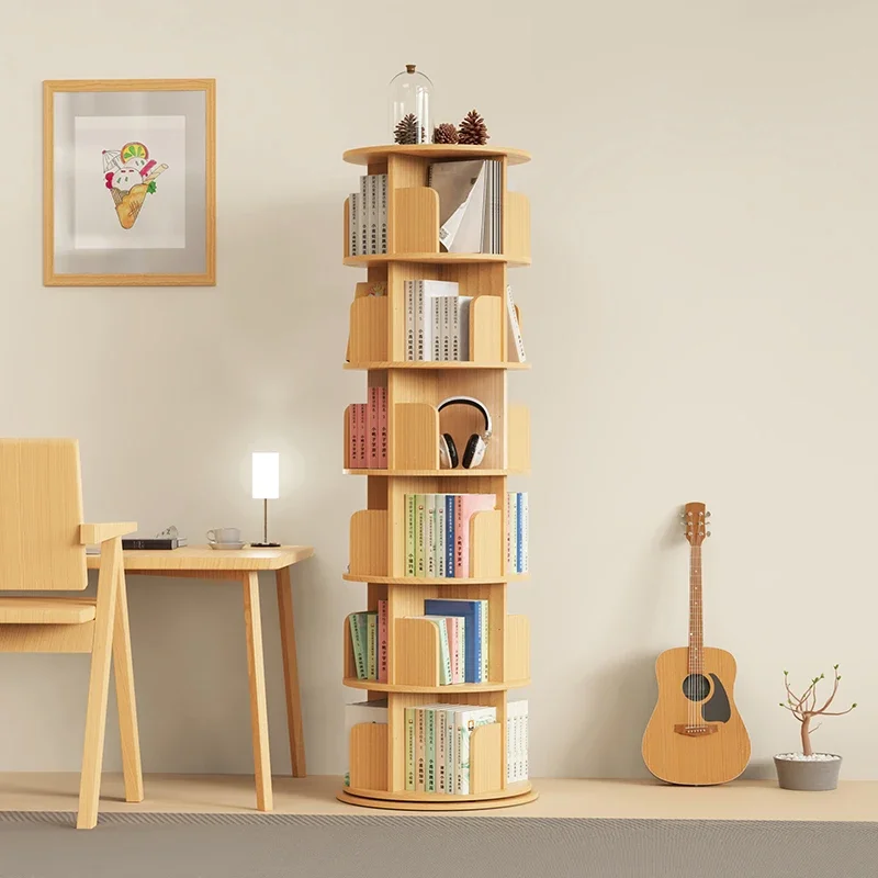 Wooden Furniture Corner Shelf Home Library Organizer Interior Nordic Book Shelving Storage Industrial Repisa Multifunctional