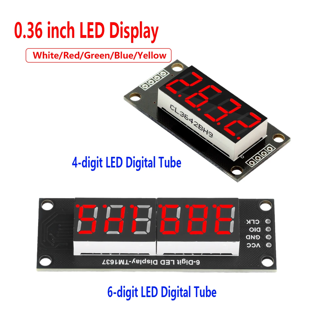 0.36" TM1637 4-Digi…