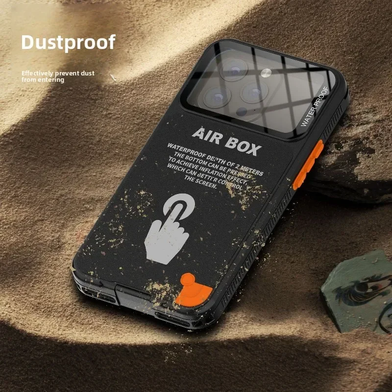 

For iPhone 16 15 14 series For6.1 6.7 inches IP68 Waterproof Protect Case Professional Submersible Underwater Diving Cover Pouch