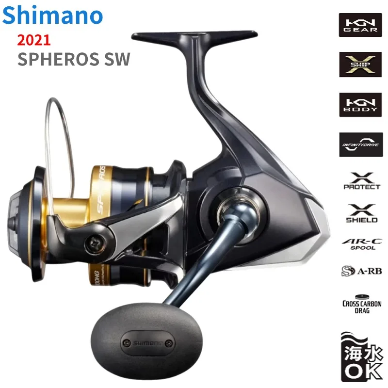 SHIMANO SPHEROS SW 5000HG 5000XG 6000PG 6000HG 8000PG 8000HG 10000PG 14000XG 20000PG Спиннинговые рыболовные катушки 2021