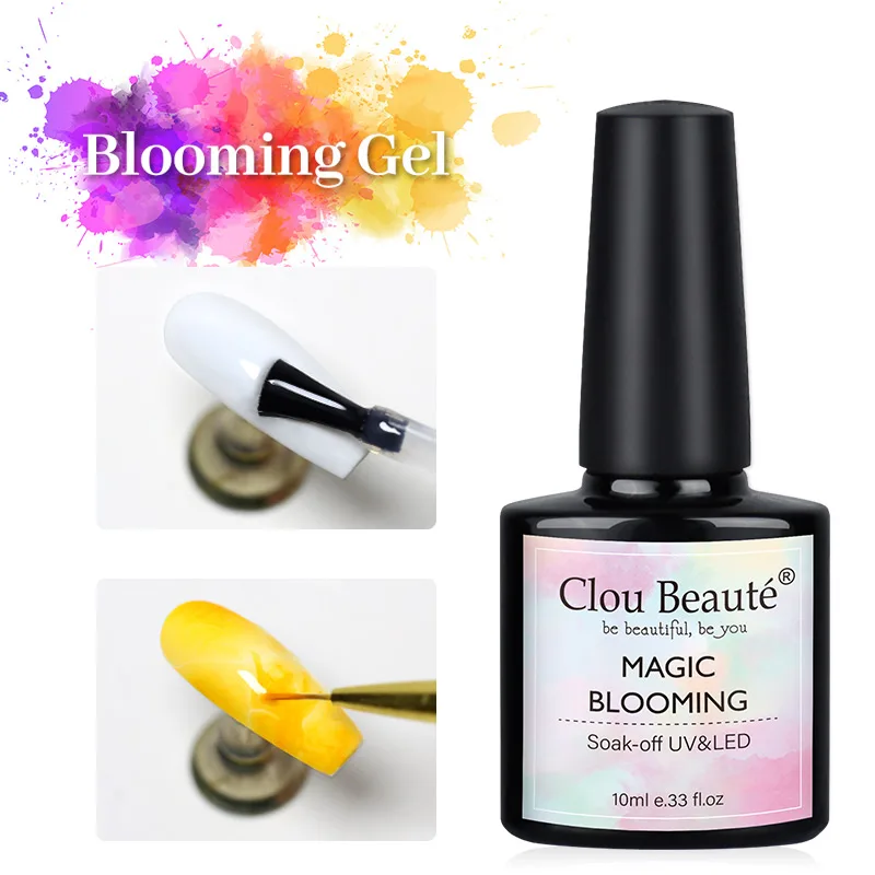 Clou Beaute Kleur Bloeiende Gel Aquarel Transparante Nail Art Rubber Basis Top Top Nagelverlenging Gel Nagellak