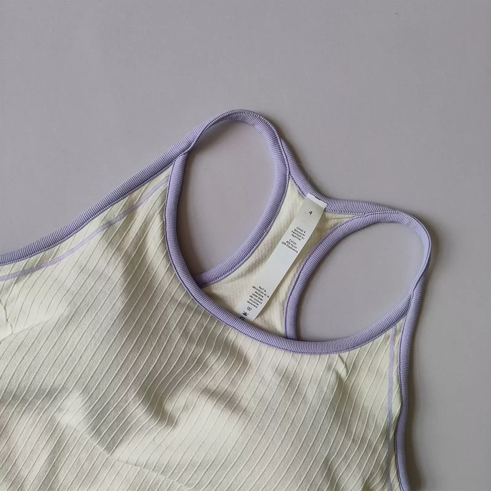 Women Color Block One Piece Sports Bra Fixed Cup Fitness Tank Top Yoga Daily Wear Athletic Underwear