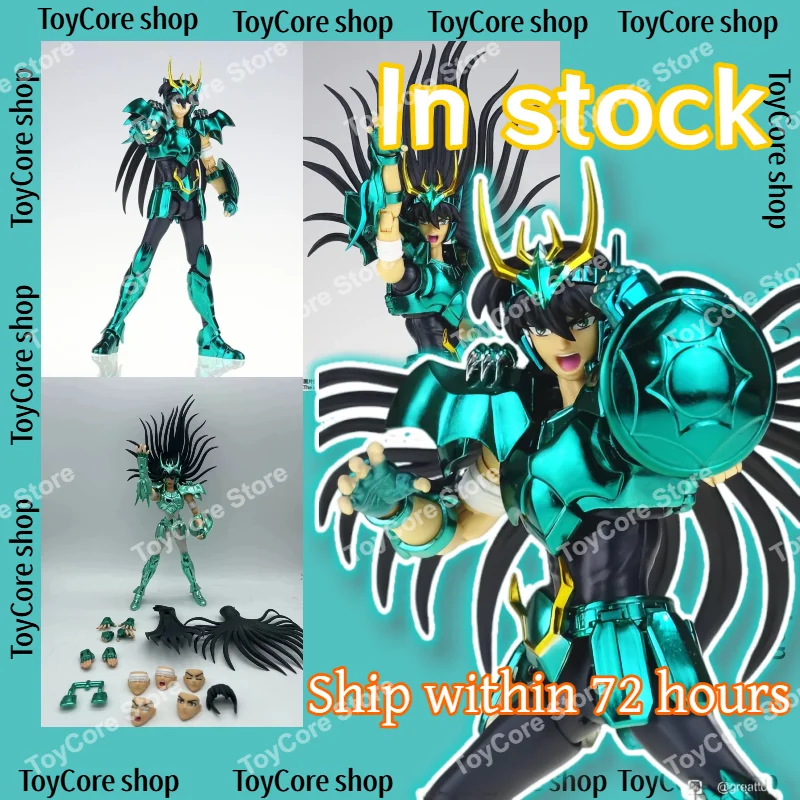 

In Stock Chinese Saint Cloth Myth Saint Seiya GT Final Draco Loose Hair Bronze Shiryū Articulated Action Figure 18cm