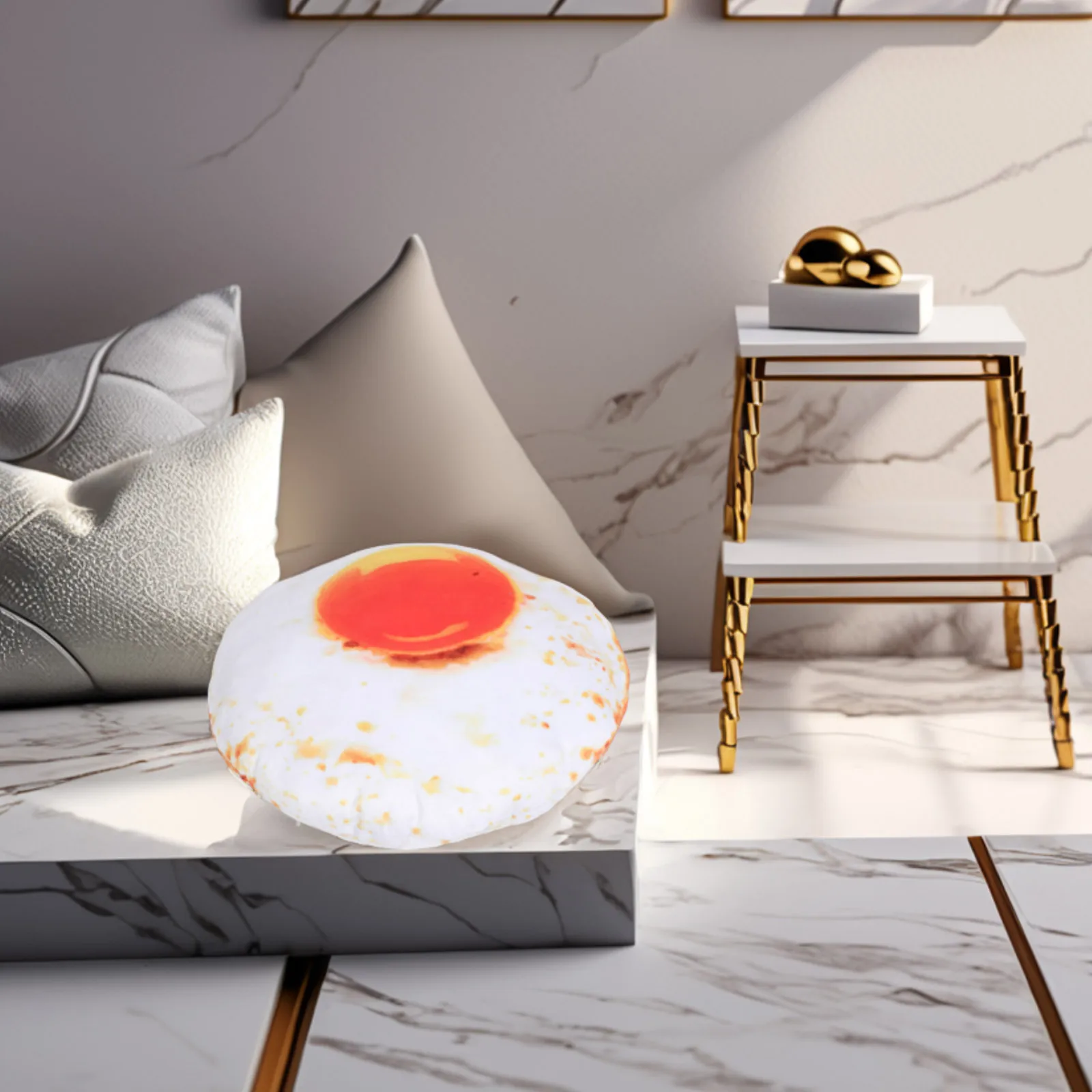 

Simulated Fried Pillows Realistic Food Toy Decorative Food Design Pillow Cushion Creative Novelty Home Decor Fake Displays