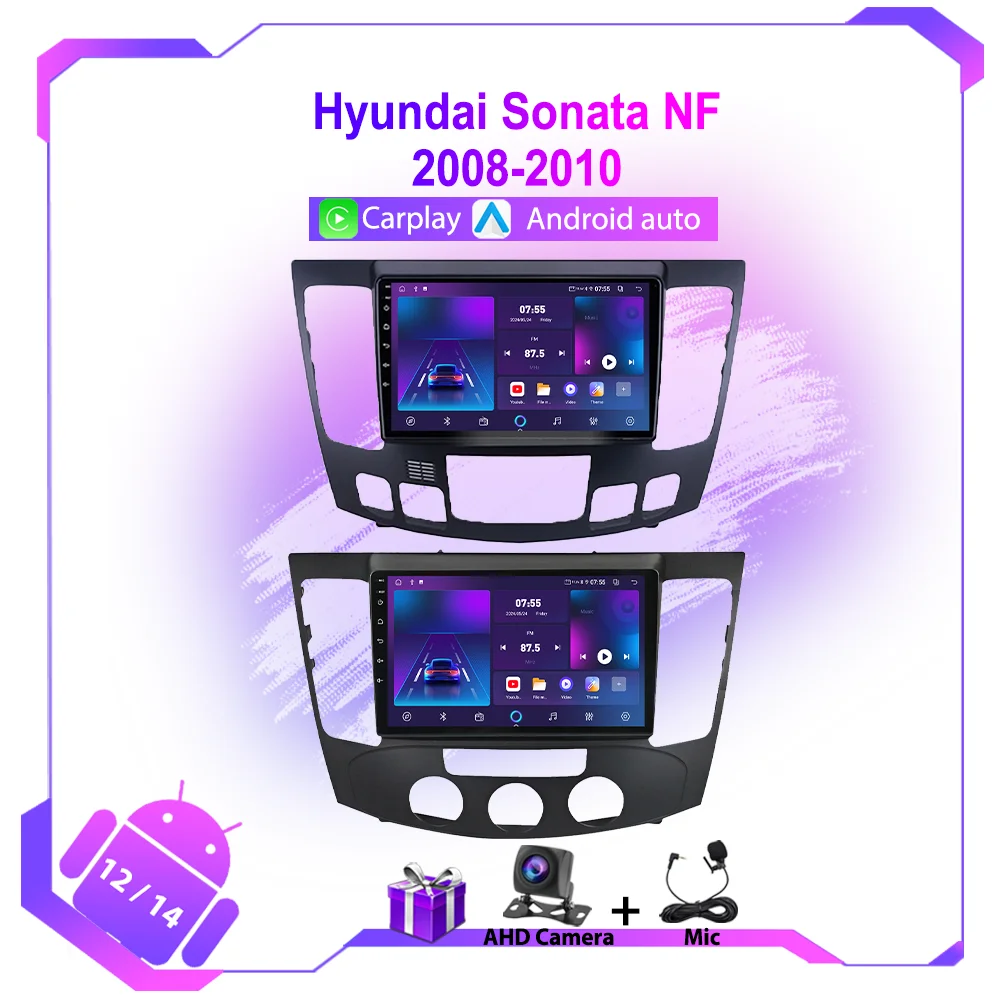 

Автомобильный радиоприемник Wi-Fi 4G для Hyundai Sonata NF 2008-2010, авторадио FM RDS, беспроводной, Carplay, мультимедийный видеоплеер, головное устройство IPS, стерео