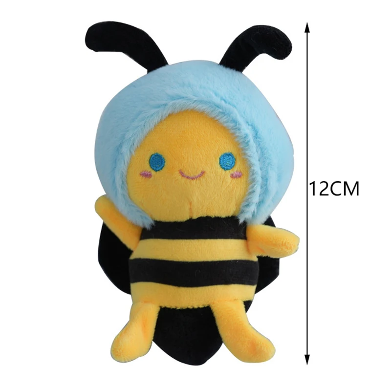 น่ารักการ์ตูนตุ๊กตา Bee ของเล่นตุ๊กตาพวงกุญแจ Creative Lovely Kawaii จี้แฟชั่นกระเป๋าเป้สะพายหลังอุปกรณ์ตกแต่งของขวัญเด็ก