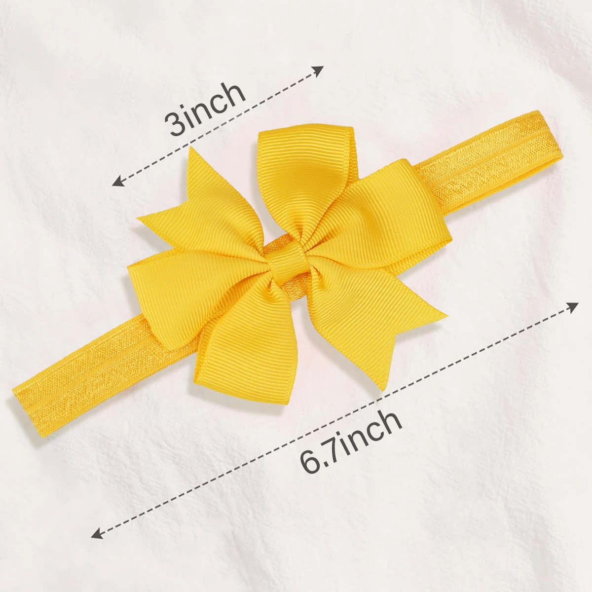 10 Pieces Baby Girls Headbands 3 Inch Grosgrain Ribbon Hair Bows Headbands for Baby Girls Infants Kids and Toddler