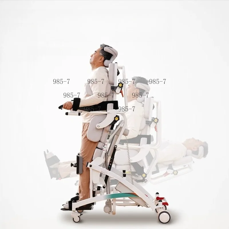 Mobile Wheelchair Base Electric Exoskeleton Standing Aid, for Lower Limb Rehabilitation & Assisted Mobility Training