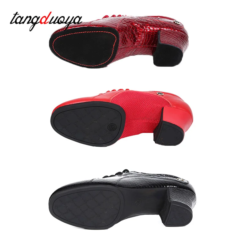 Womens Modern Jazz Hip Hop Dance Shoes Trendy Athletic Sneakers Comfy Latin Dance Shoes Tango dancing shoes Leather