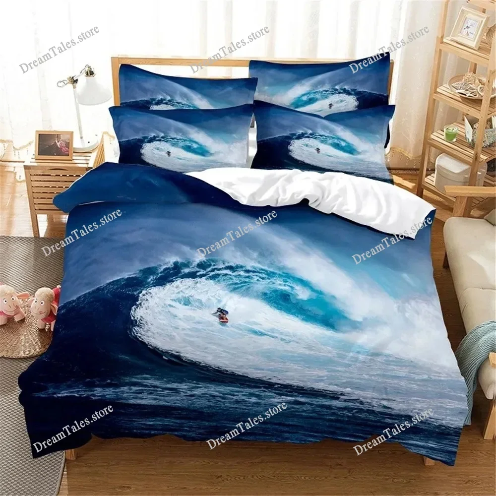 Sea Surfing Bedding Set Surf Modern Outdoor Extreme Sports Duvet Cover Queen King Ocean Surfboard Polyester Quilt Cover369