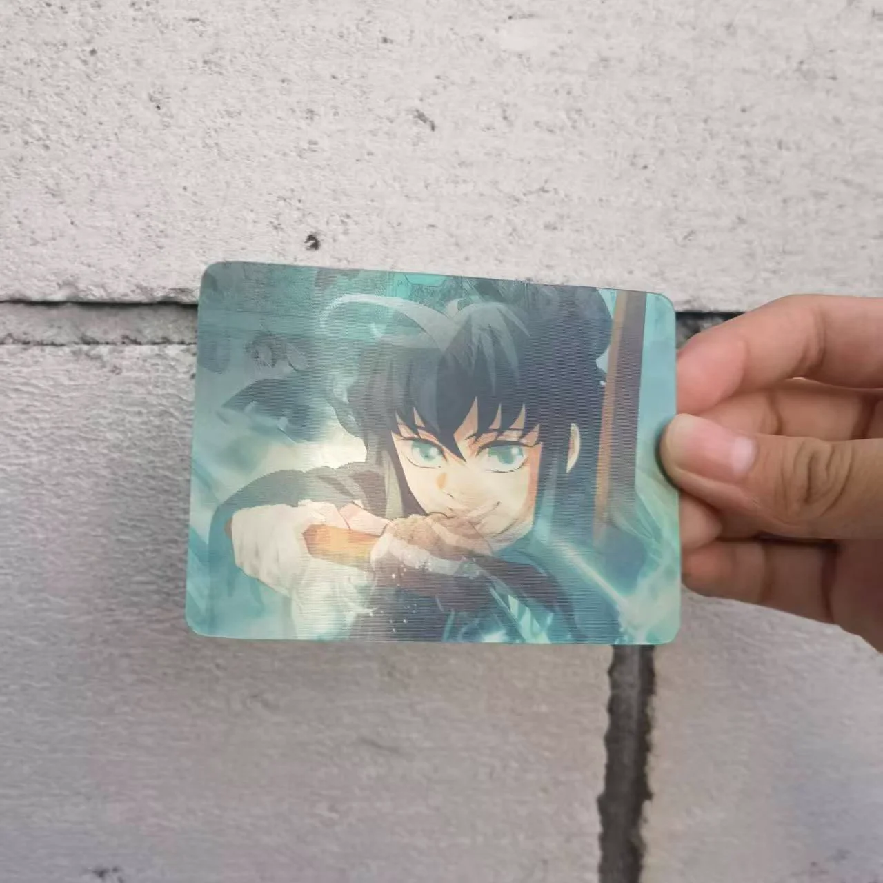 

Creative Demon Slayer Card Muichirou Anime Action Figure Cartoon Grating Card Cute Toy Christmas Birthday Gift Anime Merchandise